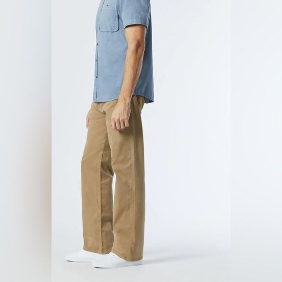 NWT Mavi Max Wide Leg Khaki Pants British Khaki Twill Size 33 x 34 - Picture 4 of 9